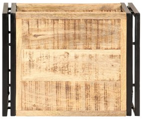 Masa laterala, 40 x 30 x 40 cm, lemn de mango nefinisat 1, lemn de mango nefinisat