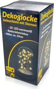 Set de domuri luminoase de Crăciun 20 LED, alb cald, 2 buc