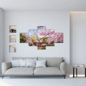 Tablou cu cireș japonez (125x70 cm), în 40 de alte dimensiuni noi