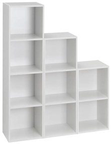 Bibliotecă albă 30x106x24 cm Cube – Casa Selección