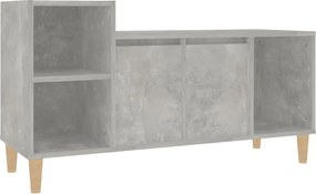 vidaXL Comodă TV, gri beton, 100x35x55 cm, lemn prelucrat