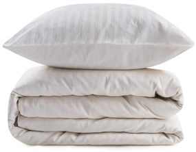 Lenjerie de pat crem din bumbac satinat pentru pat de o persoană 140x200 cm Lilyum – Mijolnir