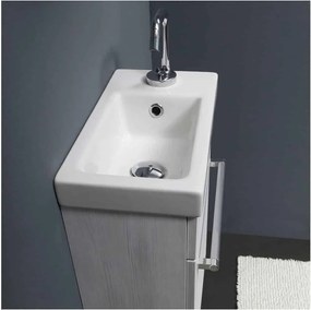 Set lemn masiv alb Mobilier Baie Piccolo - Texturat