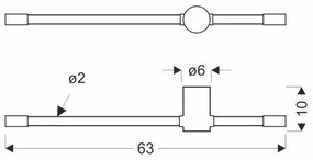 Aplica LED de perete BATUTA LED/14W/230V, auriu