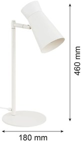 Lampa cu spot directionabil LORD 8876 alb crem