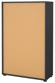 Bibliotecă gri antracit 80x124 cm Sign – Tvilum