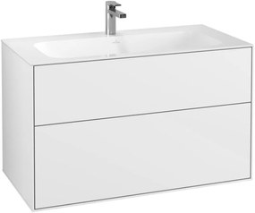 Villeroy & Boch Finion dulap 99.6x49.8x59.1 cm sub chiuveta pe perete alb F02000GF