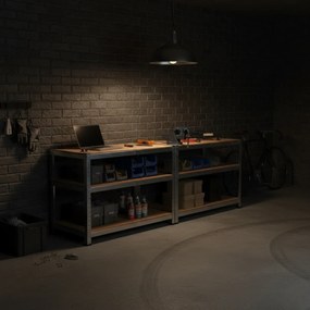 Raft cu capacitate mare HEAVY, max. 875kg, 90x40x180cm, argintiu Jurhan