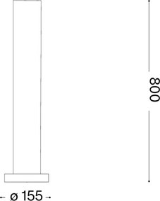 Ideal Lux - Lampă de exterior EDO OUTDOOR 1xGX53/15W/230V 80 cm IP65 maro