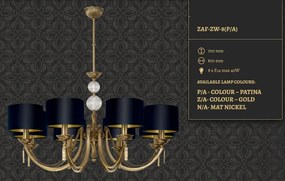 Candelabru 8 brate elegant design clasic Zaffiro