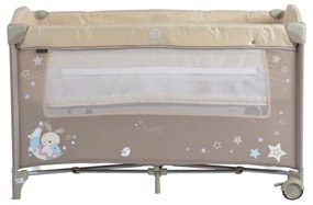 Patut pliant transformabil in tarc copii NOVOKIDS™ Sleepy NEST, 60X120 cm, 2 Niveluri, Masa infasat, Jucarie Carusel cu jucarii din plus, Fermoar