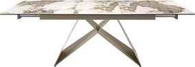 Masa extensibila deosebita design LUX Porcelain Marble 180-240cm