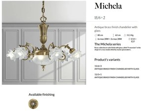 Candelabru 6 brate LUX design clasic realizat manual Michela