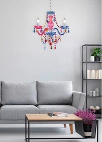 Lustră din metal cu abajur din sticlă acrilică ø 46 cm Lüster – Reality