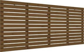 vidaXL Tăblie de pat pentru perete maro miere, 166x3x91,5 cm, lemn pin
