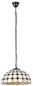 Brilagi - Candelabru Tiffany cu vitralii pe lanț DORAN 2xE27/60W/230V