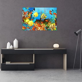 Tablou - Recif de corali colorat (90x60 cm)