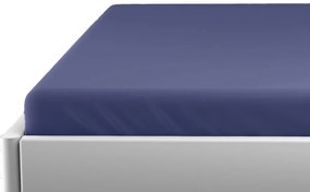 Cearsaf Jersey pentru patut copii bleumarin 70 x 140 cm