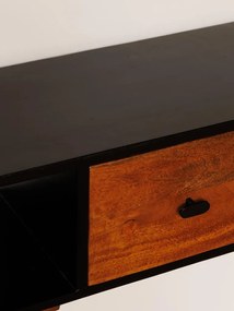 Consola din lemn de mango, cu 2 sertare, Onor
