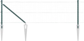 vidaXL Stâlp de gard. 26 pcs Gri 3,2 x 3,2 x 120 cm