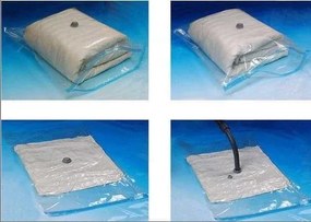 Sac cu vacuum pentru păstrarea  hainelor de sezon - 60x80 cm