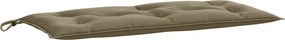 vidaXL Pernă bancă de grădină, melanj gri taupe, 100x50x7 cm, textil