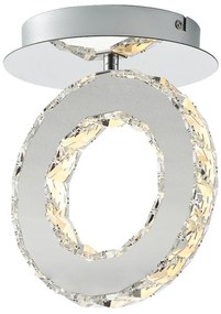 Lustra LED aplicata design modern Girona crom