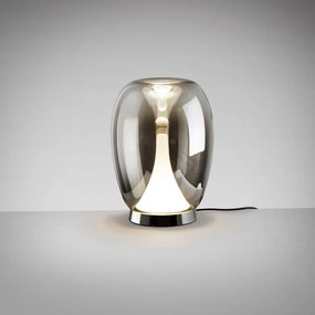 Veioza LED moderna design decorativ Suspiro crom/fumuriu
