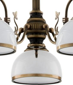 Brilagi - Lustră pe tijă TAURUS 5xE27/15W/230V diam. 70 cm bronz