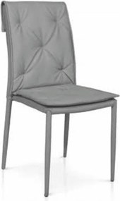 Scaun Solan, structura metalica, piele ecologica - GRI