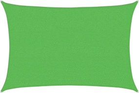 vidaXL Pânză parasolar, verde deschis, 2,5x4 m, HDPE, 160 g/m²