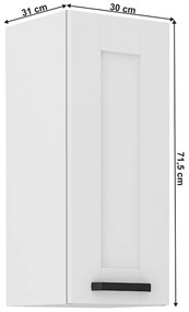 Dulap superior Lesana 1 (alb) 30 G-72 1F . 1063904