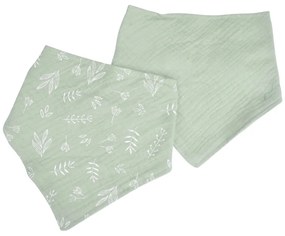 Bavete verde 2 buc. din muselină – Bébé Douceur