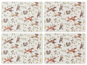 Suporturi pentru farfurii 4 buc. din plută 21x29 cm Forest Fable – Cooksmart ®