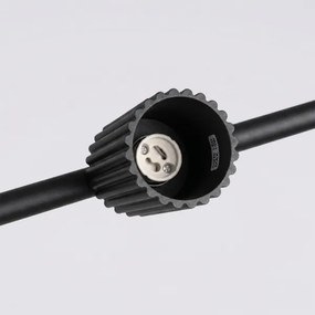 Sollux SL.2712 - Lustru suspendat pe cablu KARBON 4xGU10/10W/230V negru