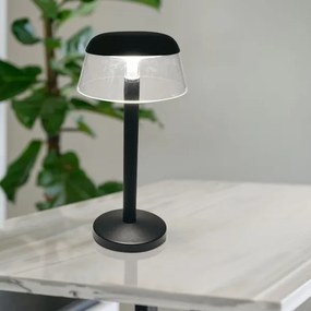Lampă LED tactilă reîncărcabilă dimabilă de masă LED/3W/5V 3000-6000K negru