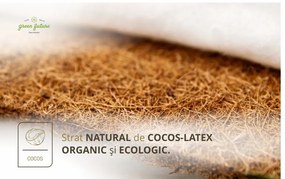 Saltea anatomica, Nature Pocket Bamboo Memory Evolution, 140x200x30 cm, Latex, Arcuri Pocket, 7 Zone de Confort