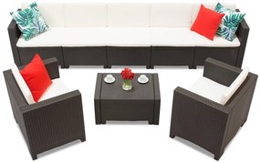 Mobilier de exterior din tehnoratan Colorado Coffee Max 7 maro Bica