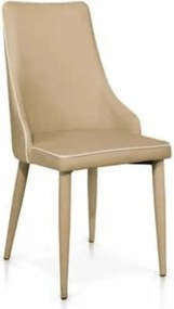 Scaun Molino, piele ecologica, structura metalica - BEJ