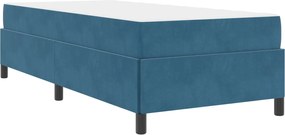 vidaXL Cadru de pat cu saltea Albastru închis 80 x 200 cm țesătură