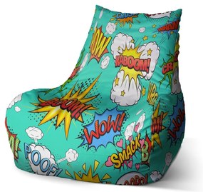 Sac de șezut Bean benzi desenate - pentru copii, colorat