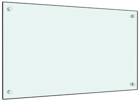 vidaXL Panou antistropi de bucătărie, alb, 70x40 cm, sticlă securizată