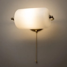 Brilagi - Aplica de perete BANK OFFICE 1xE27/60W/230V, alamă/albă