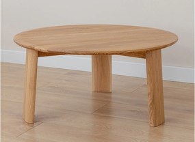Măsuță lemn masiv rotundă Monte Ø71×34 cm