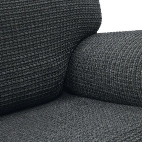 Huse super elastice RUBINIA antracit taburet (40 - 60 cm)