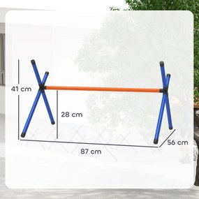 PawHut Set Agility pentru câini, echipament Agility 4 piese cu obstacole, geantă de transport, set reglabil de antrenament pentru câini mici | Aosom Romania