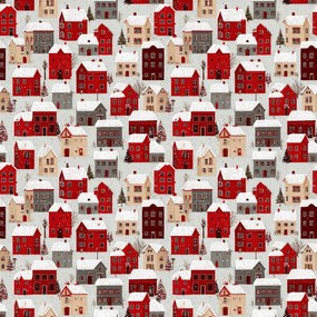 Lenjerie de pat din bumbac MERRY VILLAGE colorata Dimensiune lenjerie de pat: 2 buc 70 x 90 cm | 200 x 220 cm