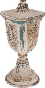 Lampa Shabby Chic Bell rasina si metal H 75 cm