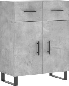 vidaXL Dulap, gri beton, 69,5x34x90 cm, lemn compozit