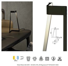 Veioza/Lampa de masa LED design modern MINIMAL arena